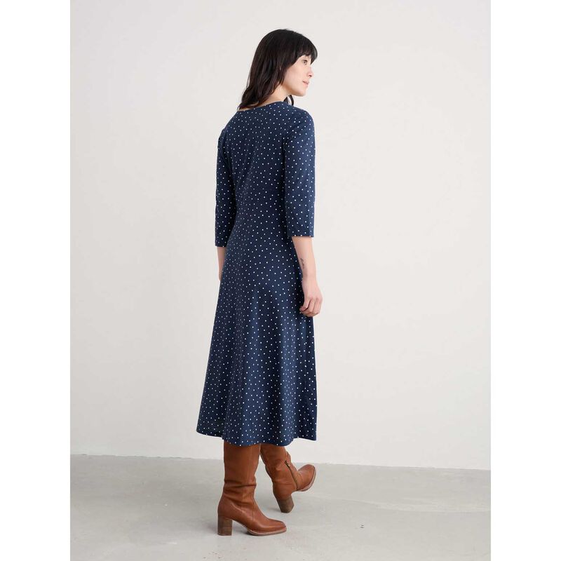 Seasalt Cornwall 3/4 Chapelle Dress Rustic Spot Maritime image number 1